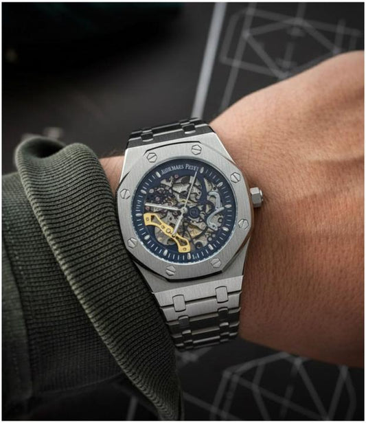 Aude-mars Pig-uet Royal Oak Skeleton Silver