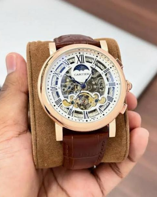 Car-tier Automatic Brown Leather