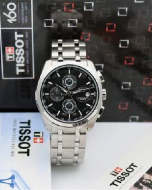 Tis-sot 1853 Couterier Silver Black Stainless steel