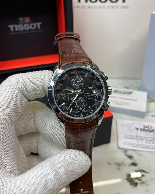 Tis-sot 1853 Couturier Black Leather