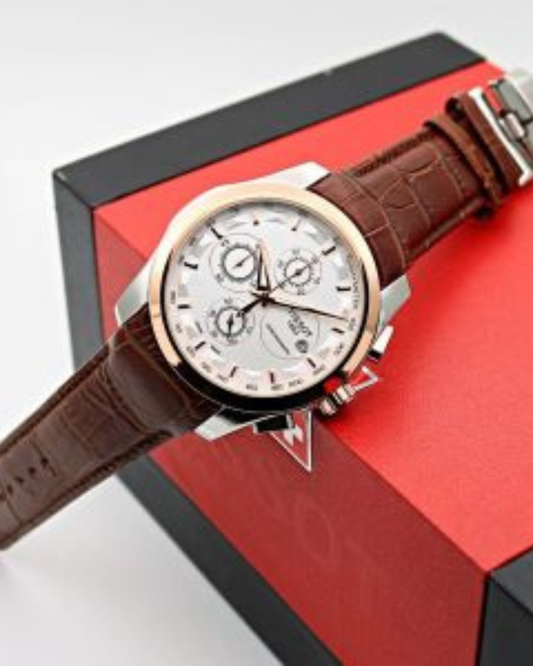 Tis-sot 1853 Couturier Silver Brown