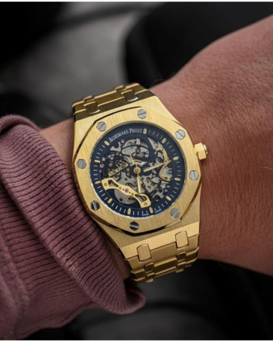 Aude-mars Pig-uet Royal Oak Skeleton Gold