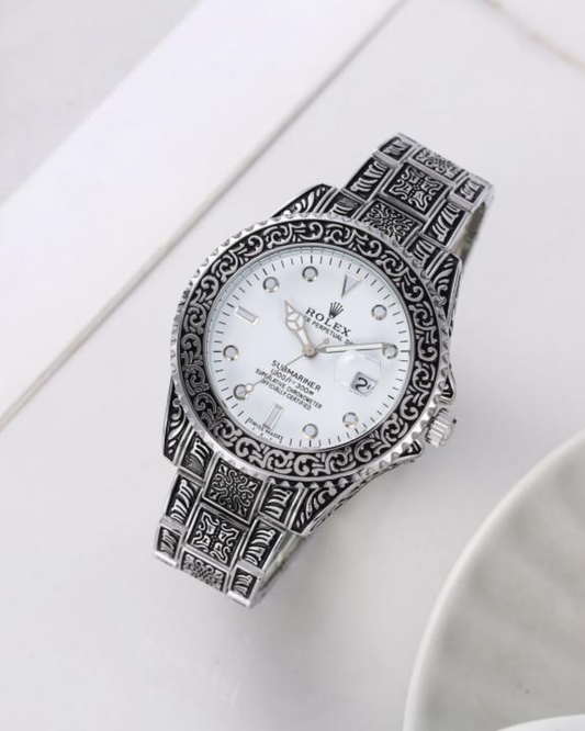 Ro-lex Oyster Vintage Silver-White