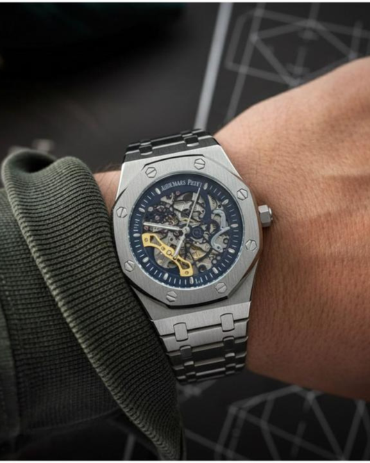 Aude-mars Pig-uet Royal Oak Skeleton Silver