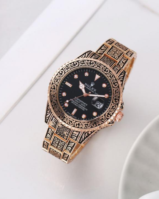 Ro-lex Oyster Vintage Copper-Black