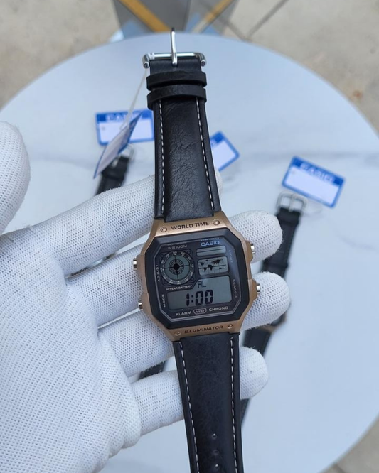 CASIO AE-1200 ILLUMINATOR BLACK GOLD
