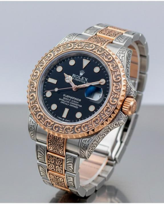 Ro-lex Oyster Vintage Two Tone Copper-Black