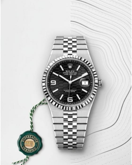 Ro-lex Oyster Perpetual Land Dweller - Silver Black