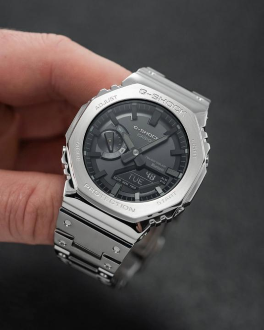 Casio G-Shock GM 2100 Black - Stainless Steel